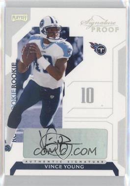 2006 Playoff NFL Playoffs - [Base] - Silver Signature Proof #73 - Vince Young /150