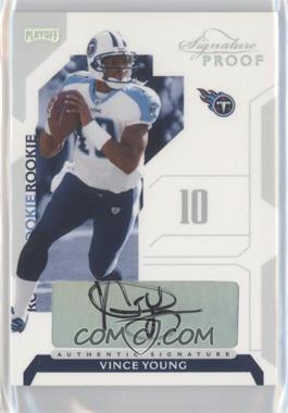 2006 Playoff NFL Playoffs - [Base] - Silver Signature Proof #73 - Vince Young /150