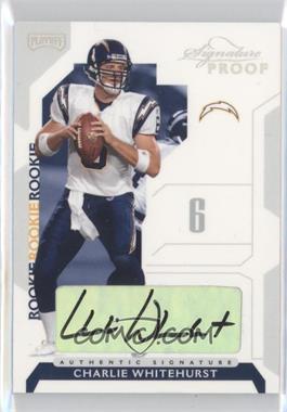 2006 Playoff NFL Playoffs - [Base] - Silver Signature Proof #96 - Charlie Whitehurst /150