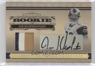 2006 Playoff National Treasures - [Base] - Gold Materials Prime Signatures #105 - Rookie - Joe Klopfenstein /25