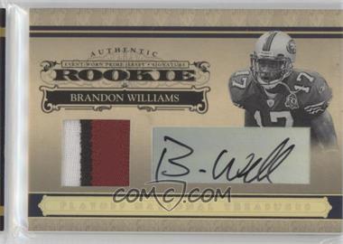 2006 Playoff National Treasures - [Base] - Gold Materials Prime Signatures #117 - Rookie - Brandon Williams /25