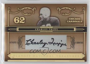 2006 Playoff National Treasures - [Base] - Gold Signatures #75 - Charley Trippi /62