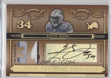 2006 Playoff National Treasures - [Base] - Jersey Number Materials Prime Signatures #20 - Kevin Jones /34