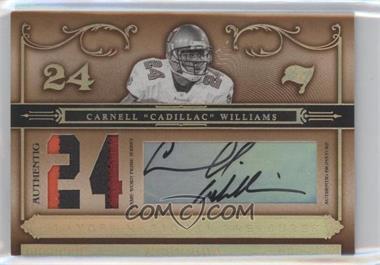 2006 Playoff National Treasures - [Base] - Jersey Number Materials Prime Signatures #3 - Carnell "Cadillac" Williams /24