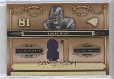 2006 Playoff National Treasures - [Base] - Jersey Number Materials Prime #63 - Torry Holt /81