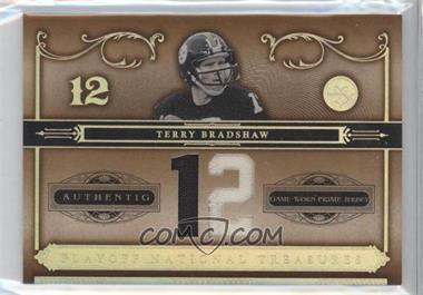 2006 Playoff National Treasures - [Base] - Jersey Number Materials Prime #96 - Terry Bradshaw /12