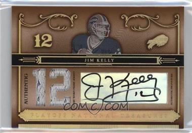 2006 Playoff National Treasures - [Base] - Jersey Number Materials Signatures #85 - Jim Kelly /12