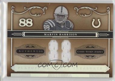 2006 Playoff National Treasures - [Base] - Jersey Number Materials #53 - Marvin Harrison /88
