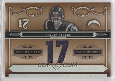 2006 Playoff National Treasures - [Base] - Jersey Number Materials #91 - Philip Rivers /17