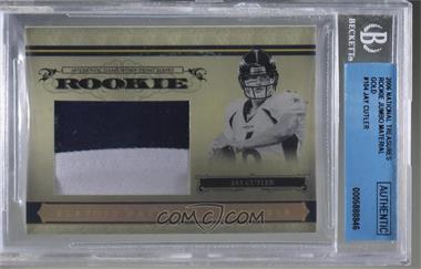 2006 Playoff National Treasures - [Base] - Jumbo Gold Materials Prime #104 - Rookie - Jay Cutler /10 [BGS Authentic]