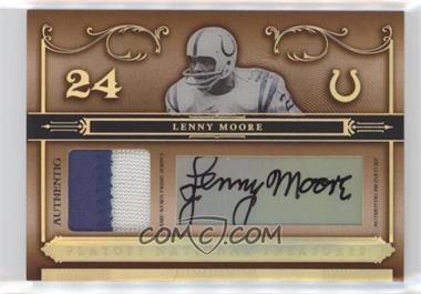 2006 Playoff National Treasures - [Base] - Materials Prime Signatures #23 - Lenny Moore /25