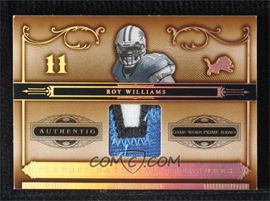 2006 Playoff National Treasures - [Base] - Materials Prime #58 - Roy Williams /25