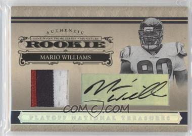 2006 Playoff National Treasures - [Base] - Silver Materials Signatures #109 - Rookie - Mario Williams /49