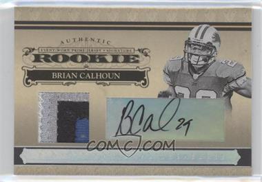 2006 Playoff National Treasures - [Base] - Silver Materials Signatures #118 - Rookie - Brian Calhoun /49