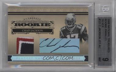 2006 Playoff National Treasures - [Base] - Silver Materials Signatures #121 - Rookie - Chad Jackson /49 [BGS 9 MINT]