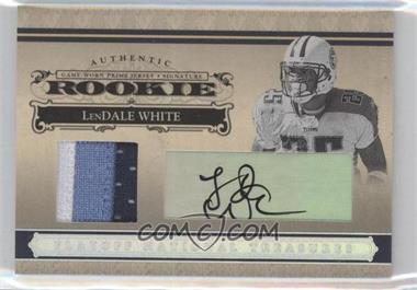 2006 Playoff National Treasures - [Base] - Silver Materials Signatures #128 - Rookie - LenDale White /49