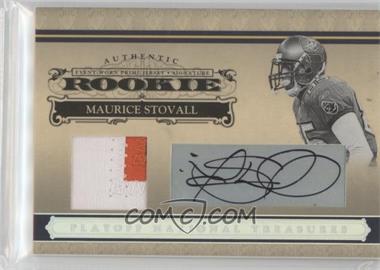 2006 Playoff National Treasures - [Base] - Silver Materials Signatures #132 - Rookie - Maurice Stovall /49