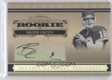 2006 Playoff National Treasures - [Base] - Silver Signatures #146 - Rookie - Brodie Croyle /30
