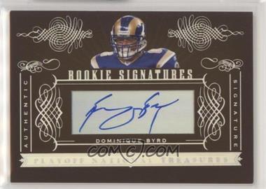 2006 Playoff National Treasures - [Base] #183 - Rookie Signatures - Dominique Byrd /200
