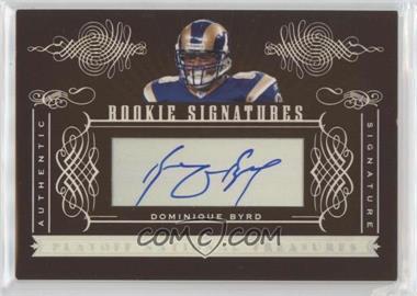 2006 Playoff National Treasures - [Base] #183 - Rookie Signatures - Dominique Byrd /200