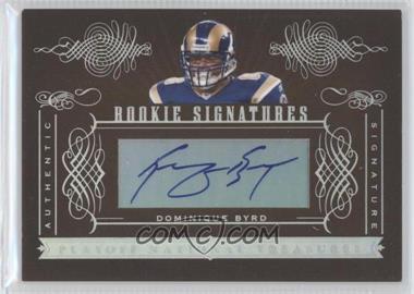 2006 Playoff National Treasures - [Base] #183 - Rookie Signatures - Dominique Byrd /200