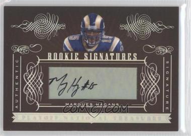 2006 Playoff National Treasures - [Base] #187 - Rookie Signatures - Marques Hagans /200