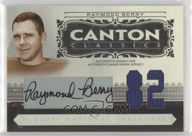 2006 Playoff National Treasures - Canton Classics - Jersey Number Materials Signatures #CC-RB.1 - Raymond Berry /82