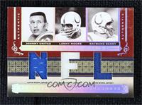 Johnny Unitas, Lenny Moore, Raymond Berry [EX to NM] #/25