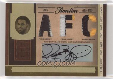 2006 Playoff National Treasures - Timeline - AFC/NFC Materials Prime Signatures #TL-JB.1 - Jerome Bettis /25