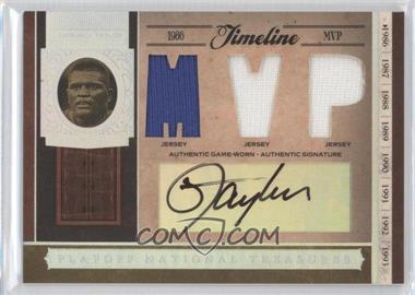 2006 Playoff National Treasures - Timeline - MVP Materials Signatures #TL-LT - Lawrence Taylor /25