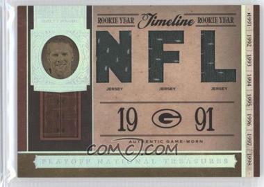 2006 Playoff National Treasures - Timeline - NFL Materials #TL-BF - Brett Favre /99