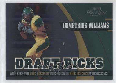 2006 Playoff Prestige - Draft Picks - Foil #DP-8 - Demetrius Williams /100