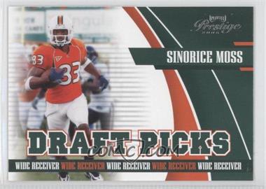 2006 Playoff Prestige - Draft Picks #DP-16 - Sinorice Moss