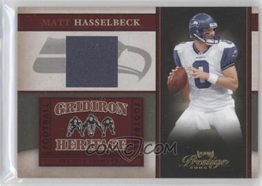 2006 Playoff Prestige - Gridiron Heritage - Materials #GH 26 - Matt Hasselbeck