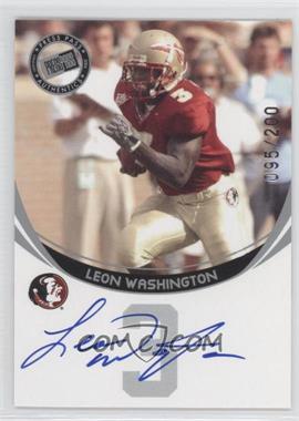 2006 Press Pass - Autographs - Silver #_LEWA - Leon Washington /200