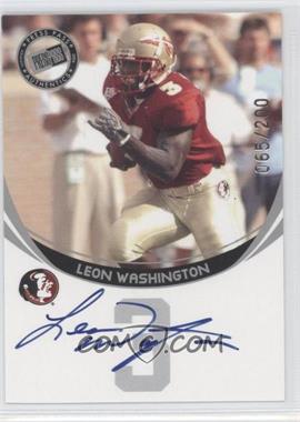 2006 Press Pass - Autographs - Silver #_LEWA - Leon Washington /200