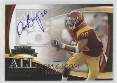 2006 Press Pass Legends - All Conference Autographs - Gold #_DABI - Darnell Bing /255
