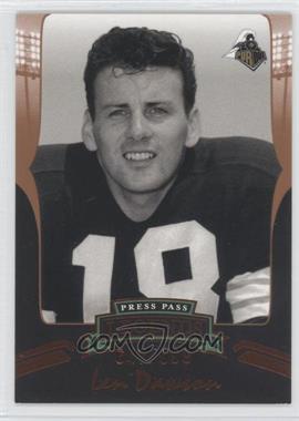 2006 Press Pass Legends - [Base] - Bronze #B82 - Len Dawson /999