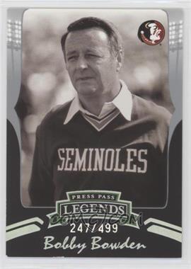 2006 Press Pass Legends - [Base] - Silver #S87 - Bobby Bowden /499