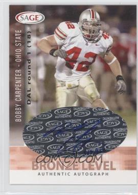 2006 SAGE - Autographs - Bronze Level #A11 - Bobby Carpenter /650