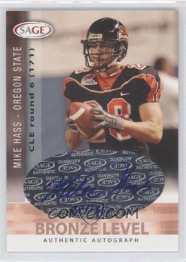 2006 SAGE - Autographs - Bronze Level #A22 - Mike Haas /650