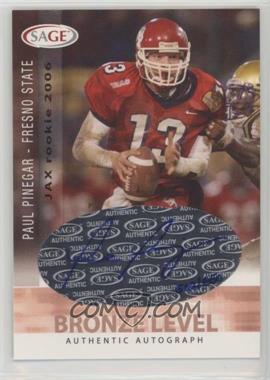 2006 SAGE - Autographs - Bronze Level #A40 - Paul Pinegar /650