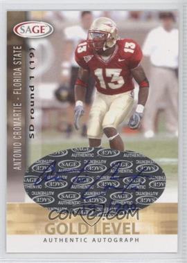 2006 SAGE - Autographs - Gold Level #A12 - Antonio Cromartie /200