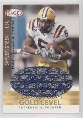 2006 SAGE - Autographs - Gold Level #A20 - Skyler Green /200