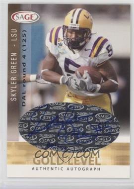 2006 SAGE - Autographs - Gold Level #A20 - Skyler Green /200