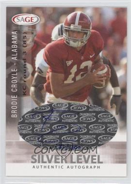 2006 SAGE - Autographs - Silver Level #A13 - Brodie Croyle /300