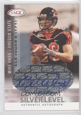2006 SAGE - Autographs - Silver Level #A22 - Mike Haas /400