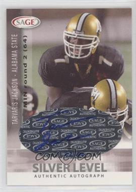 2006 SAGE - Autographs - Silver Level #A27 - Tarvaris Jackson /400