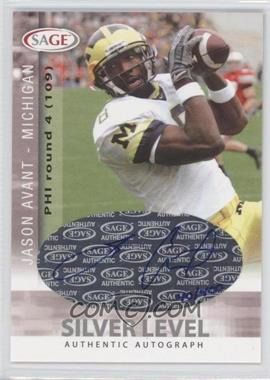 2006 SAGE - Autographs - Silver Level #A3 - Jason Avant /400