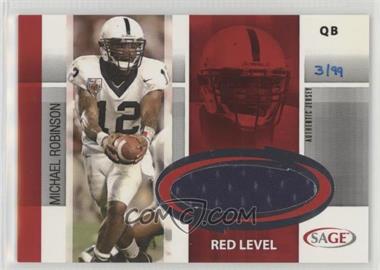 2006 SAGE - Jersey - Red #J14 - Michael Robinson /99